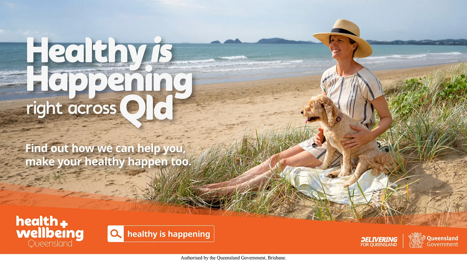 Health & Wellbeing Queensland – Commute landscape outdoor ad