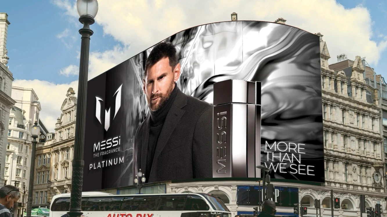 Messi Platinum fragrance campaign